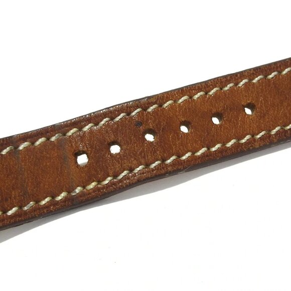 Auth HERMES Cape Cod Double Tour CC1.210 2****** Silver Brown Wrist Watch - Picture 8 of 12